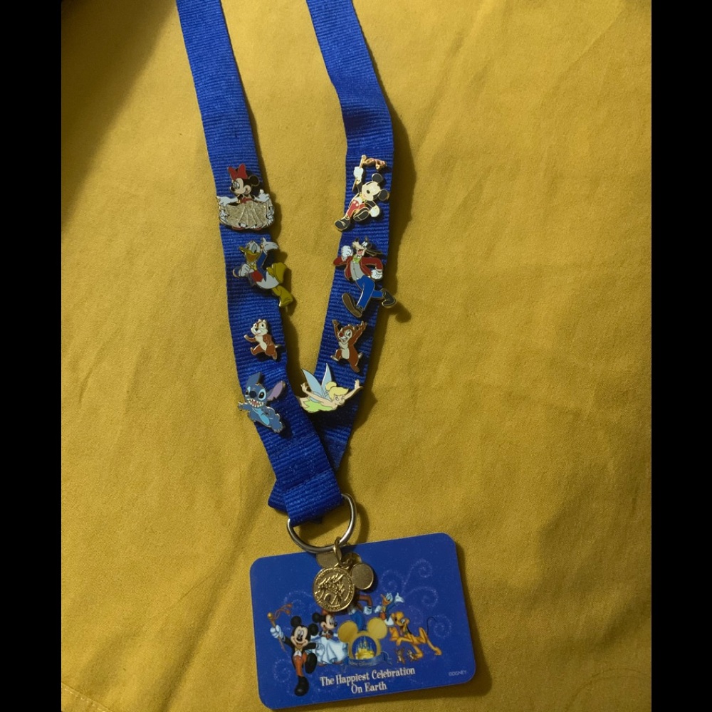 Disney Pins & Lanyard